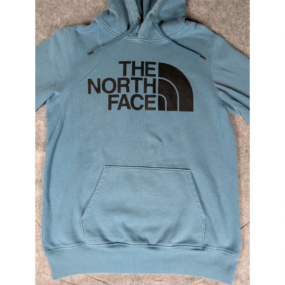 The North Face Mens Half‎ Dome Pullover Hoodie Blue Logo Sweatshirt NF0A4M4B